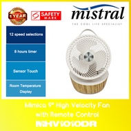 Mistral Mimica 9” High Velocity Fan with Remote Control MHV1010DR
