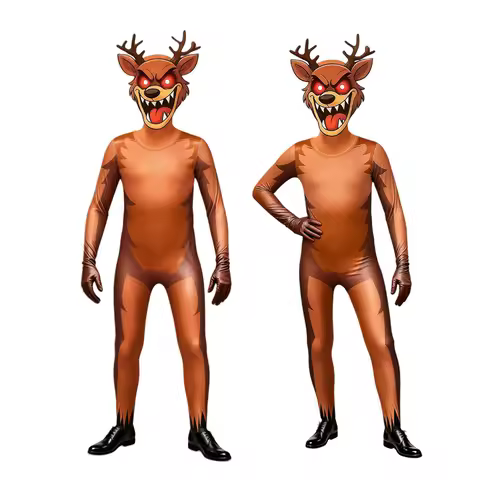 99 Nights In The Forest Deer costume Fnaf Horriable Outfit Halloween Costume for Kid Nightmare Reind