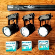 4 set LAMPU sorot rel LED philips 4.5W philips berikut rel 1mtr