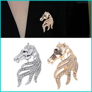 Nan Retro Horse Head Brooch Exquisite Craftsmanship Alloy Jewelry Stylish Outfit Enhancer
