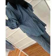 Davina BLOUSE POLOLINEN