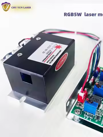 DC12V rgb5w laser module Red/Blue/Green ttl or analogue laser light parts 5w laser soruce