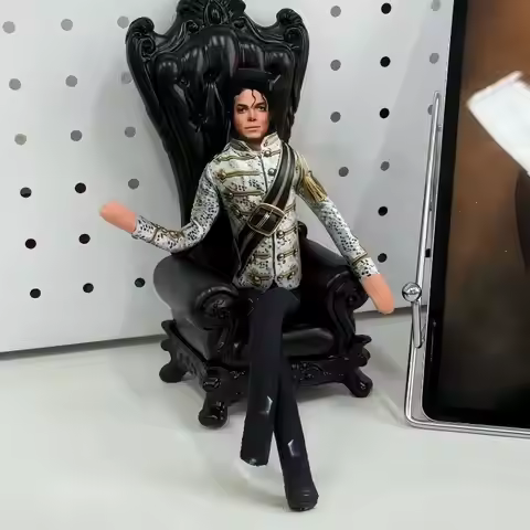 Michael Jackson Plush Figurine Michael Jackson Cosplay Prop Abstract Stuffed Ornament Michael Collec