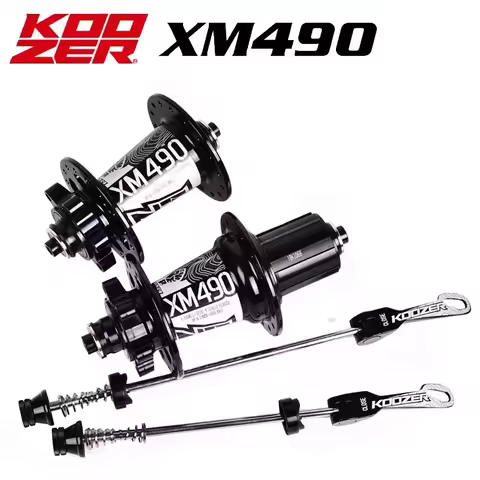 koozer cube XM490 Hubs 4 Bearing 6 Claws MTB Mountain Bike Hub Front Rear QR or Thru 32 Holes Disc b