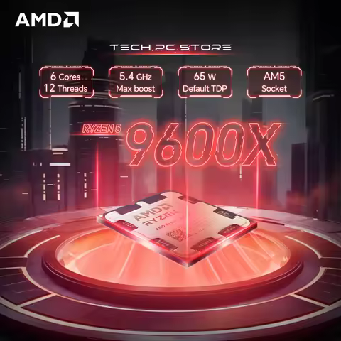 AMD Ryzen 5 9600X L3=32M 5.4GHz 6-Core 12-Thread R5 9600X Gaming Processor 65W 4NM DDR5 Socket AM5 N
