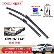 TONLINKER Wiper Blades For Geely Geometry C GE13 2022 2023 Car Accessories Front Windscreen Wiper Bl