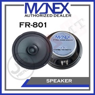 Manex FR-801 8" 100 watts 8 ohms Hi-Fi Full Range Speaker No Screen Sold per pc