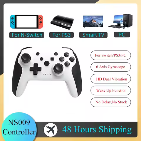 GAMINJA NS009 Bluetooth Game Controller Wireless Gamepad For Nintendo Switch Console PS3 PC Windows 
