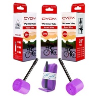 CYDY Road Bike TPU Ultra Light Inner Tube 700x23 27 26 28 25 32C Lightweight Inner Tube