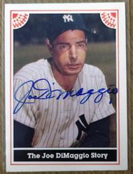 [出清館] JOE DIMAGGIO 狄馬喬 迪馬喬 1983年 洋基快艇 MLB簽名球員卡 AUTO