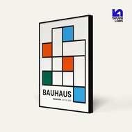 Bauhaus Primary Grid 40x60 cm Frame & MDF Poster | 30x40 cm | 20x30 cm