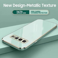 Samsung Galaxy S10 Plus Luxury Square Plating Silicone Phone Case Samsung Galaxy S9 8 Plus Ultra Thin 360 Degree Protection Soft Cover