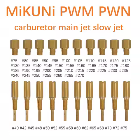 Carburetor Main Pilot Slow Jet for Mikuni VM18 VM20 VM22 VM26 VM24 VM28