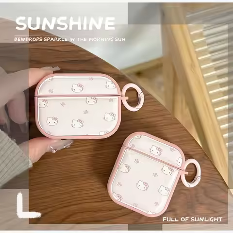Cute Sanrio Hello Kitty Earphone Case For Airpods 1 2 3 4 Pro 2 3 Wireless Bluetooth Headset Protect