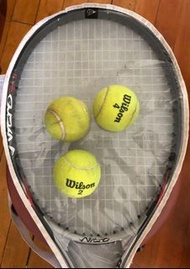 Dunlop 27吋球拍連8個網球 $60