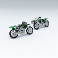 摩托車機車袖扣 (綠/黃) HAND PAINTED MOTOBIKE CUFFLINKS