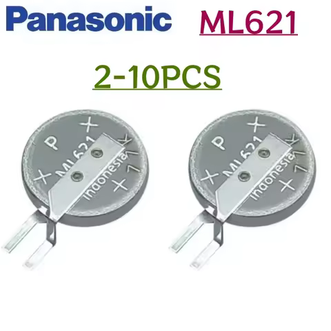 2~10pcs New Panasonic ML621 ML621S ML-621S/DN 3V 5.5mAh Rechargeable RTC Coin Button Battery with Pi