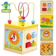 Wooden busy box multifunction colorful