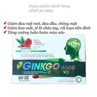 GINKGO 6000 Extra Gold - Ginkgo biloba hỗ trợ tăng cường tuần hoàn máu não - Cải thiện tình trạng mấ