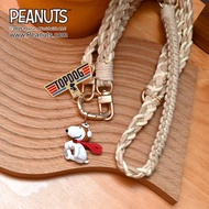 【旅遊必備】史努比系列手機編織頸掛繩(飛行)