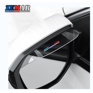 2pcs BMW Performance Universal Car Rear View Mirror Rain Cover Transparent Side View Mirror Rain Gua