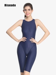 【Shop the Look】 Boyleg One Piece Swimsuit Women's Swimwear 2023 Racerback Bodysuit Women Solid Rashguard Sporty Swimming Suit For Women