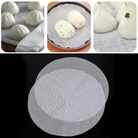 1pc White Non-Stick Kitchen Accessories Cooking Tools Steamer Pad Silicone Mat 18cm/20cm/24cm/26cm/2