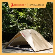 Deer Creek 4 Person Double Layer Monsoon Dome Tent Gold