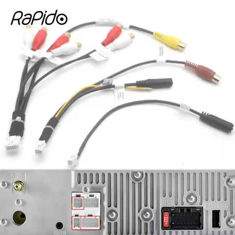 for Pioneer DMH-160BT 1700NEX 1770NEX W2770NEX Car Radio Audio Subwoofer Camera Video RCA AUX Mute C