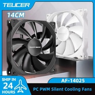 TEUCER AF14025 PC Cooling Fan 4PIN PWM 140mm Computer Case Cooling System Fan Low noise S-FDB Bearin