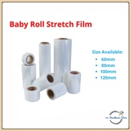 Baby Roll Mini Stretch Film 60mm 80mm 100mm 120mm Wrapping Film Wrapping Plastic Stationery Office H