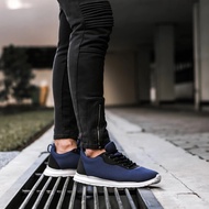 s361- sepatu sneakers pria navy - biru navy 42