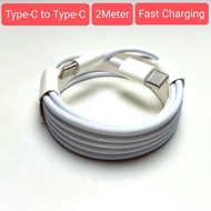 2 Meter 5A C-C USB-C Type C to USB-C Type C Fast Charging PD Cable
