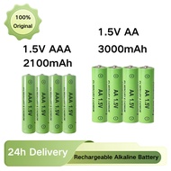 1.5V AA 3000mAh/AAA 2100mAh rechargeable alkaline battery high Capacity battery 100% Original