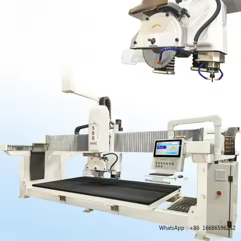 Hualong Stone Machinery Multifunctional Granite Slab Cutting Machine 5 Axis CNC Bridge Saw Stone Cut