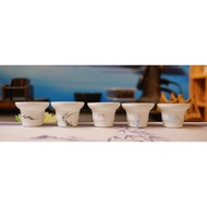 Ceramic Tea Filter Cylinder With Many Motifs. Filter Lotus Tea, Filter Son Thuy Tea, Filter Flower T