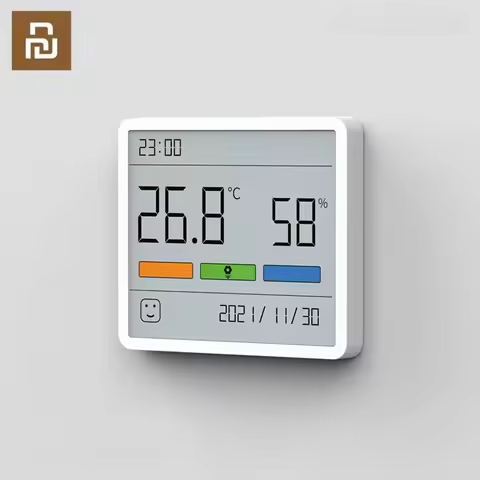 Xiaomi DUKA Atuman LCD Electronic Digital Temperature Humidity Meter Clock Indoor Outdoor Thermomete