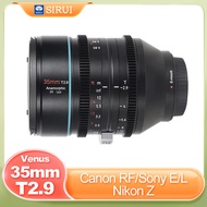 SIRUI Venus 35mm T2.9 1.6x Full Frame Anamorphic Cine Video Lens for Sony E FX6 A7M4 A7S3 Nikon Z Z9
