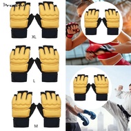 [Prasku] Kickboxing Sparring Gloves MMA Gloves Thickened Adult Training Hand Gear Half Finger for Fi