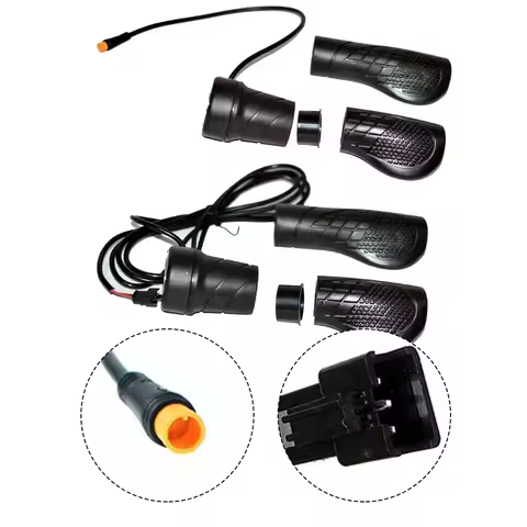 1Pair Throttle 24V 36V 48V 60V 72V Electric Bike Right FT76X Half Handle Throttle For E Bike Mountai