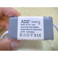 LED driver led transformer LED adaptor 18W-24W
