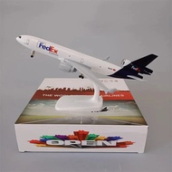 FW 20cm Md-11 Metal Alloy Model Plane Kits Air Fedex Express Airlines  With Wheels Landing Gears Col