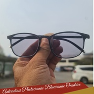 Onedrive photochromic bluchromic anti-radiation lens flexible square eyeglass Frame code 21351