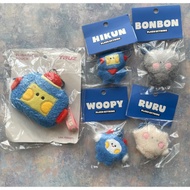 [READY] TRUZ OFFICIAL FACE POUCH & PLUSH KEYRING WOOPY BONBON HIKUN