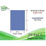 [2Pcs] PP-Pad A /PP Corrugated Board / PP Hollow / Straw / Plastic / Polyplast / Flute