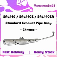 ( Chrome ) Yamaha SRL110 SRL Lagenda 110 Lagenda110 Z ZR 110Z 110ZR Muffler Exhaust Pipe Assy Standa