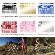 【FEELING】SHIMANO Fits Specialized Vinyl Decal Stickers Bike Frame Cycle Cycling Bicycle【Black】