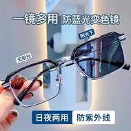 Spek mata viral spek mata silau spek mata Photochromic Anti-Blue Light Anti-Fatigue Plain Glasses Ha