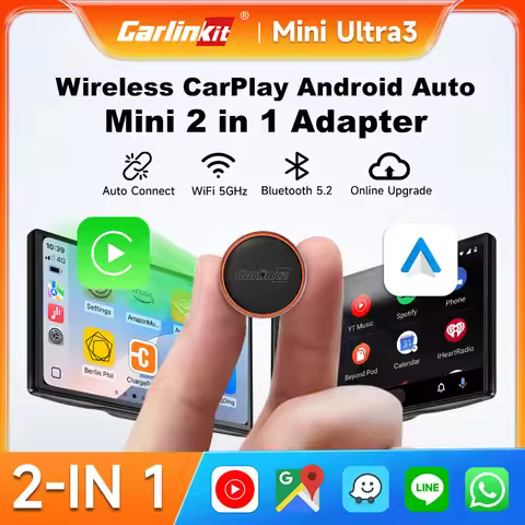 CarlinKit MIni Ultra 3 Wireless CarPlay Adapter 2026 2 IN 1 Android Auto Wireless Car AI Box For Car