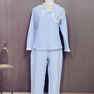 Đồ Bộ Pijama Tay Dài Bigsize 50-100kg Phối Ren Đồ Mặc nhà dễ thương chất xố mềm